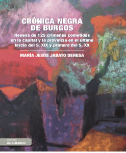 Portada Crónica negra de Burgos